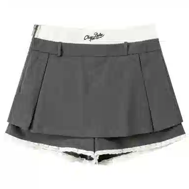 CHUU Lace Panel Skirt Shorts