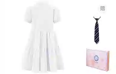 东鲸岁时记 学院风海军领宽松短袖连衣裙 女款