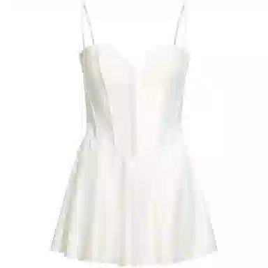 SKIMS Woven Shine Corset Dress Ivory