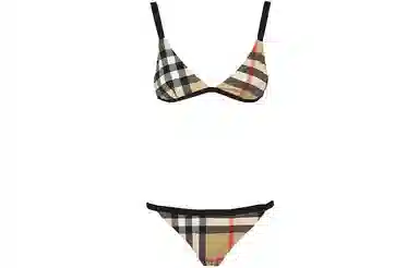 Burberry Vintage Check Bikini Beige