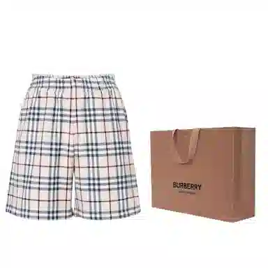 Burberry Check Casual Shorts Beige