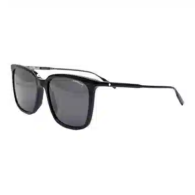 Montblanc Hexagonal Star Entry Sunglasses Black