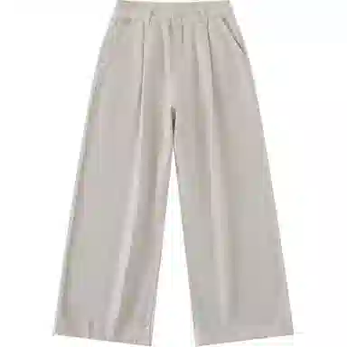 玫丝朵 简约高腰宽松卷边直筒牛仔裤 女款