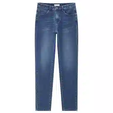 佐丹奴 猫须磨白中腰修身微弹牛仔裤 女款