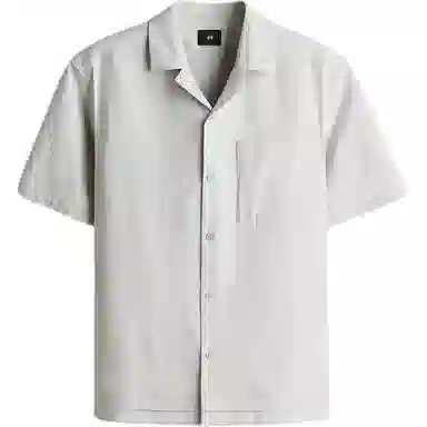 H&M Casual Loose Short Sleeve Shirt Gray