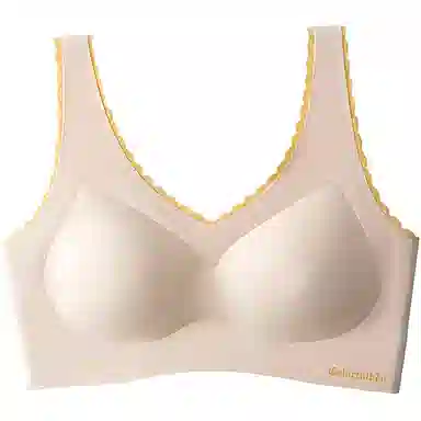 草本初色 无痕聚拢透气乳胶上托高弹提拉隐形美背运动防下垂收副乳文胸 女款