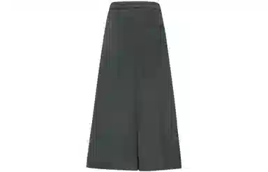 美洋 纯色高腰宽松长款半身裙 水泥灰