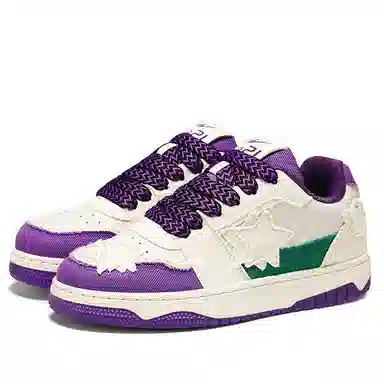 双星八特 帆布拼接舒适透气运动经典百搭 防滑减震耐磨透气 低帮 板鞋 男女同款