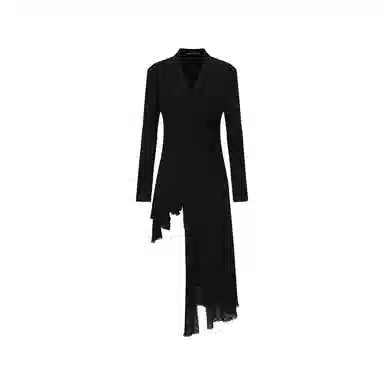 Yohji Yamamoto Irregular Hem Blazer Dress