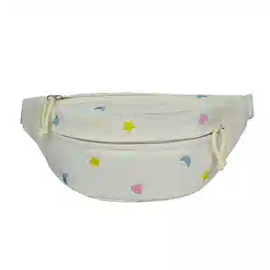 行途 可爱卡通休闲运动斜挎包轻便旅行胸前防水 帆布 帆布包腰包 女款 多色