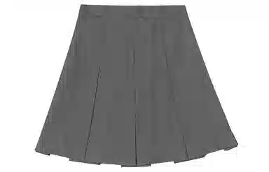 东鲸岁时记 八箱箱褶裙纯色褶皱短款半身裙