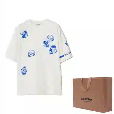 Burberry Rose Cotton T-shirt T