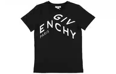 Givenchy Logo Print Crewneck T-Shirt Black