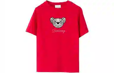 Burberry Teddy Bear Logo T-Shirt Bright Pink