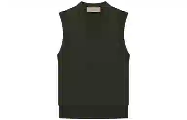 Fear of God Essentials SS23 Pullover V Neck Vest Off Black