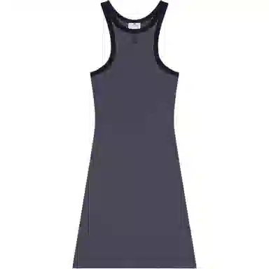 COURREGES SS25 SCUBA MINI DRESS Denim Black