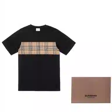 Burberry SS23 Patchwork Stripe T-Shirt Kids Black