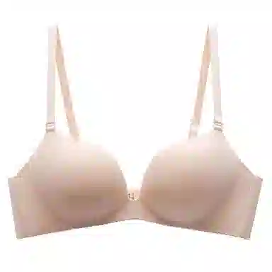 曼妮芬 小胸聚拢无钢圈软支撑裸感提拉简约小波芽文胸 女款