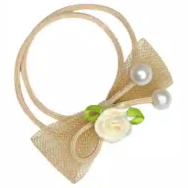 简应舒 小清新铃兰花百搭 网纱 发圈 男女同款情侣款