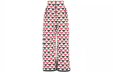 Prada SS22 Triangle Logo Ski Pants Red