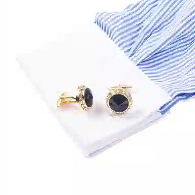 山一丸 欧美风法式衬衫 铜 袖扣 男款