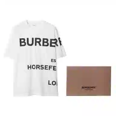 Burberry Logo Print T-Shirt White
