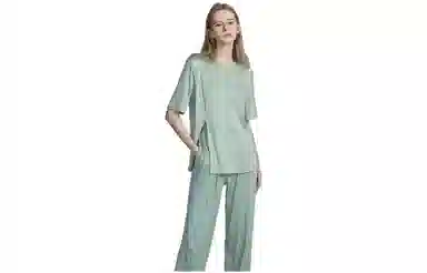 【dme】纯色薄款休闲运动套装 女款