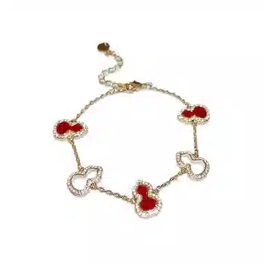 希遇 鎏金福禄 新中式复古潮流 时尚简约高级精致轻奢 好事发生小众设计 日常通勤#好运 合金 手链 男女同款情侣款