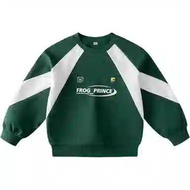 青蛙王子 字母印花圆领套头舒适休闲长袖卫衣 中小童