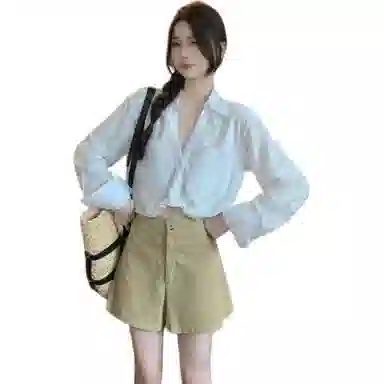 水中花 纯色百搭通勤休闲套装 女款