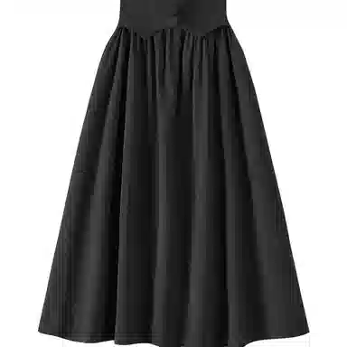 她池 时尚设计感休闲长裙 女款