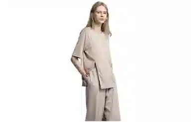 【dme】纯色薄款休闲运动套装 女款