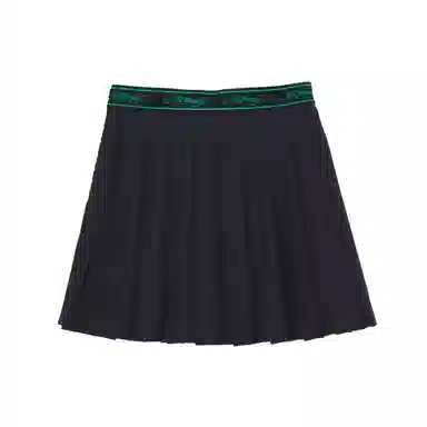 Ed Hardy Logo Pleated Skirt Black