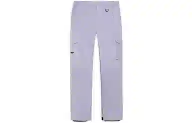 中国李宁 滑雪系列 侧口袋纯色宽松束脚滑雪裤 女款 紫色