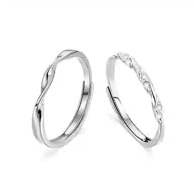 饰伴 星辰与月光般温柔 精致高级小众开口可调节 #好运 合金 戒指 男女同款情侣款