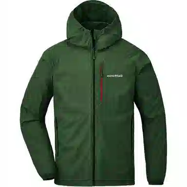 MONTBELL Letter Zip Hoodie Jacket Men