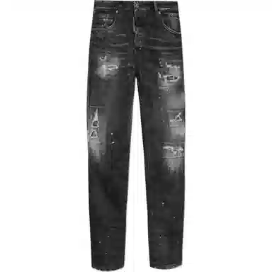 DSQUARED2 Slim Fit Distressed Jeans Black