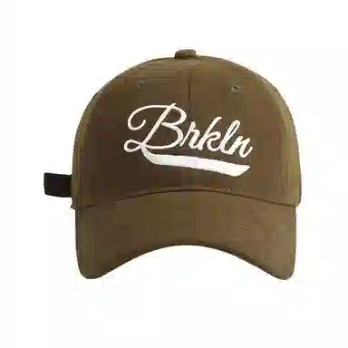 艾佳微 时尚美式复古潮牌字母刺绣宽檐大头围显白显脸小休闲百搭防晒遮脸 棉 鸭舌帽 男女同款情侣款