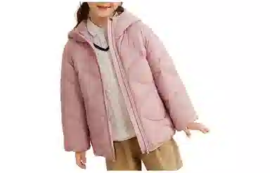 鸭鸭 童装 纯色连帽轻薄短款羽绒服 儿童款