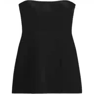 ZARA Bow Strapless Dress Black