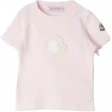 Moncler Logo T-Shirt Pink Kids