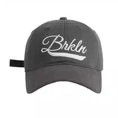 艾佳微 时尚美式复古潮牌字母刺绣宽檐大头围显白显脸小休闲百搭防晒遮脸 棉 鸭舌帽 男女同款情侣款