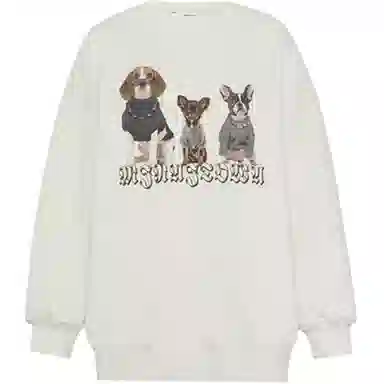 美洋 加绒保暖可拆卸链条字母/数字/文字常规卫衣 女款