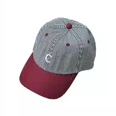 杨同学 小清新条纹杨同学 棉 鸭舌帽 男女同款情侣款