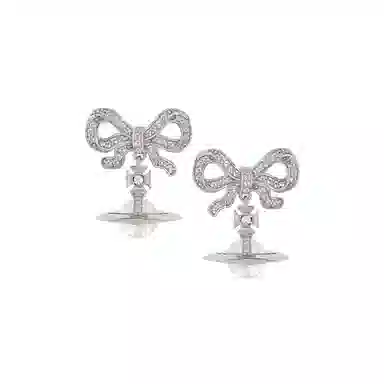 Vivienne Westwood Bow Earrings Silver
