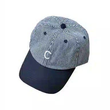 杨同学 小清新条纹杨同学 棉 鸭舌帽 男女同款情侣款