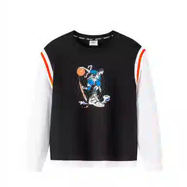 尔克儿童 童装 新款长袖圆领卫衣 男童