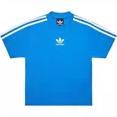 Balenciaga x adidas SS23 Logo T-Shirt Blue