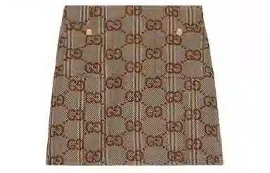 Gucci SS24 Logo Zip Skirt Beige