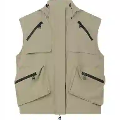 美洋 户外旅行家纯色连帽马甲 女款